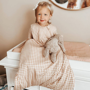 Tas tidur anak, Kantung tidur Linen bayi balita ringan 0-6 bulan dapat dipakai gaya 2-arah ritsleting - Product Image 1