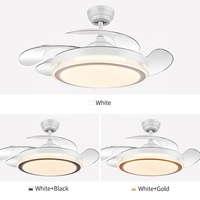 Gy013 — ventilateur de plafond sans lame avec télécommande, design moderne, luminaire de plafond, éclairage led, designer, 42 pouces, 110/220v