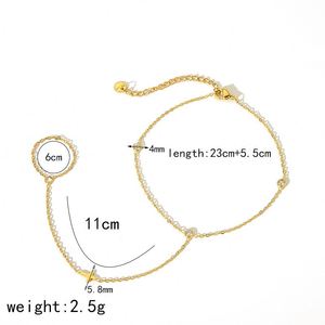 Novedad 2022: Pulsera de tobillo de moda con tacones altos adornada con circonitas brillantes, ideal para el verano y la playa. Joya de lujo. - Product Image 6