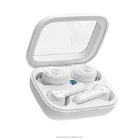 Écouteurs de sport sans fil stéréo HiFi avec microphone Indicateur de batterie LED Conception translucide