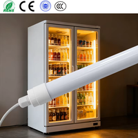 Éclairage Huazhong : Lampe LED commerciale de haute qualité pour congélateur, IP67, linéaire T8 à extrémité unique, pour vitrine de supermarché, garantie 2 ans