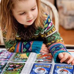 Albums de stockage de cartes à collectionner haute transparence 4 feuilles protecteur <span class=keywords><strong>Pokemon</strong></span> Collection liant Kpop Style plastique Album Photo livre - Product Image 6