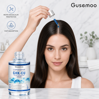 Sérum Intensif pour la Croissance des Cheveux au Peptide de Cuivre GHK-Cu pour Cheveux Fins, Soin du Cuir Chevelu, Résultats Visibles en 30 Jours, Absorption Rapide