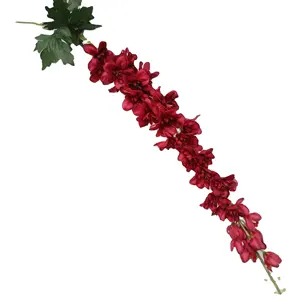 Grosir bunga sentuhan asli kualitas tinggi delphinium buatan penjual panas poisonweed buatan larkspur