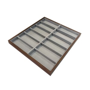 Caja Organizadora <span class=keywords><strong>de</strong></span> Madera <span class=keywords><strong>de</strong></span> Nogal Negro con 7/12 Compartimentos para Exhibición <span class=keywords><strong>de</strong></span> <span class=keywords><strong>Gafas</strong></span> <span class=keywords><strong>de</strong></span> Sol - Product Image 6