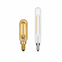 Tube lumineux à filament LED T8 4 fils 2200-6500K CRI 90+ Dimmable 3W 4W 4.5W pour lustre