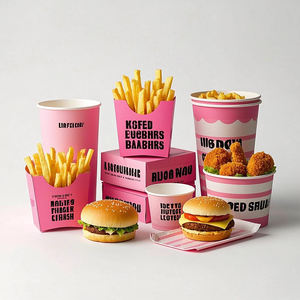 Imballaggio alimentare monouso Design personalizzato <span class=keywords><strong>patatine</strong></span> <span class=keywords><strong>fritte</strong></span> porta via contenitore di imballaggio scatola Snack - Product Image 5