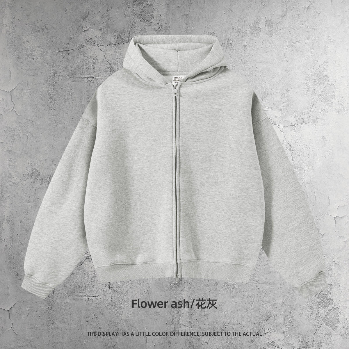 สีสัน Boxy Edition Sweat-Flower Grey