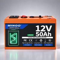 Baterai Surya Lifepo4 12V50Ah Dilengkapi Sistem Manajemen Baterai Lifepo4 Baterai LiFePO4 Siklus Dalam 48V Untuk Sistem Energi Surya
