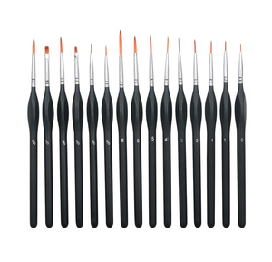 XinyiArt, logotipo personalizado, profesional, 15 Uds., detalle en miniatura, dibujo de Bellas Artes, juego de pinceles de pintura, pincel de pintura <span class=keywords><strong>para</strong></span> <span class=keywords><strong>cara</strong></span> de uñas - Product Image 5