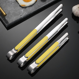 Stainless Steel <b>BBQ</b> Tongs 410 Steel Multipurpose Food Tongs For Steak Bread Barbecue Kitchen Tools - Product Image 2