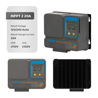 Contrôleur solaire intelligent MPPT 20A 12/24V pour usage domestique et en camping-car, prend en charge la personnalisation OEM ODM et la vente en gros
