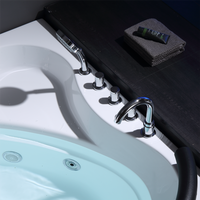 Baignoire Balnéo Autoportante OEM ODM, 16 Jets de Massage, Matériau Acrylique, Prix Abordable pour Maison et Hôtel, Vente en Gros Personnalisée