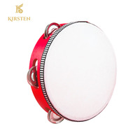 Customized Accept Percussion Instrument Durable Wooden Hand Drum 6'' 7'' 8'' Tambourines for Kids Adult