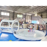 Dôme bulle gonflable de 3 m pour enfants, tente professionnelle en PVC avec tunnel pour mariage blanc, durable, OEM