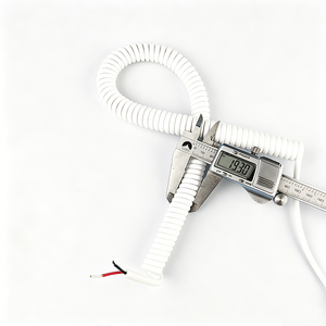 Câble d'extension électrique 2x0,5 mm² en cuivre, spiralé, rétractable, flexible, avec contrôle de puissance - Product Image 3