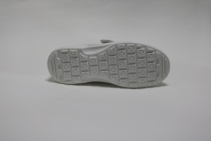 Personalizzazione scarpe da allattamento bianche a taglio basso scarpe antinfortunistiche da lavoro leggere antiscivolo in pelle liscia in microfibra - Product Image 3