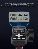 Émetteur radio FHSS HOTRC CT-6A 6 canaux 2,4 GHz avec écran LCD et récepteur GFSK PWM pour voiture RC, bateau, char