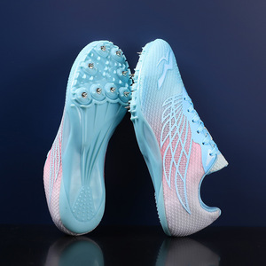 Chaussures à <span class=keywords><strong>pointes</strong></span> synthétiques légères, directement de l'usine, pour les sprints et le saut en longueur ; <span class=keywords><strong>pointes</strong></span> de course unisexes pour les compétitions sportives - Product Image 2