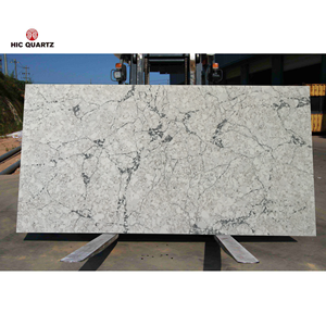 HD014 HIC Quartz Modern Design Artificial Quartz Wall Slab for Hotel Use Durable Non-Porous High Resistance <b>Scratches</b> Big Slab - Product Image 5