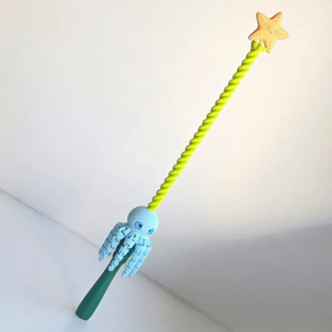 Nouveau produit transfrontalier : Baguette magique pieuvre rotative légère imprimée en 3D, colorée bleu macaron - Product Image 3