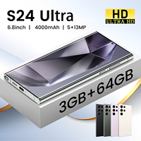 Nouvelle marque S24 Ultra déverrouiller Smartphone 5G 3 + 64 Go caméra arrière 4000mAh téléphones mobiles