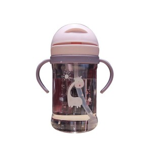 Gobelet à bec pour bébé avec poignées, 320 ml, en PP, débit moyen, pour enfants de 1 à 2 ans, avec paille et marques de mesure - Product Image 5