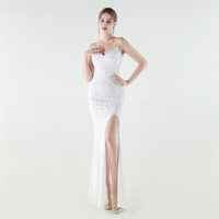 33881 # Robe de soirée 2026, nouvelle, lourde, à sequins et à os de poisson, à la taille
