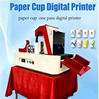 Machine d'impression automatique à passage unique pour tasses, ventilateurs, enveloppes, cartons, sacs en papier kraft, boîtes à pizza