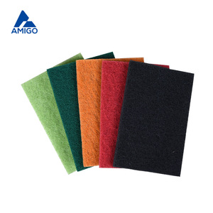 Paquete de 5 estropajos de nylon Amigo con diseño de diamante, paño de limpieza para cocina, paño para platos, removedor de óxido, desengrasante, estropajo para ollas, rectangular - Product Image 2