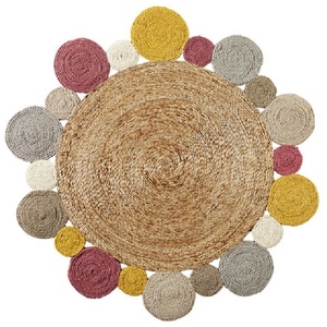 Braided Rug Carpet Play Area <b>Mat</b> Carpet New Jute & Wool for Living Room and Kid Design Multi Color Custom Polybag Teen Plain 10F - Product Image 6