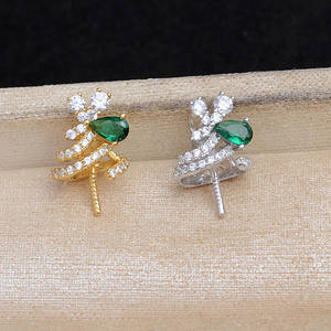 จี้ห้อยหัวเงินแท้ 925 สำหรับทำเครื่องประดับมุก จี้กึ่งสำเร็จรูป 9-10 มม. รุ่น 5854 อุปกรณ์เสริมสำหรับสร้อยข้อมือ ขนาดลูกปัด 5 มม. - Product Image 2