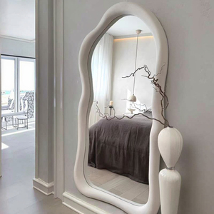<span class=keywords><strong>Espejo</strong></span> de cuerpo entero con forma irregular personalizada para decoración del hogar, <span class=keywords><strong>espejo</strong></span> de pie <span class=keywords><strong>ondulado</strong></span> para dormitorio - Product Image 4