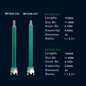 MFQ8.7-24 Màu Xanh Lá Cây Vuông Tĩnh Mixer Tip <span class=keywords><strong>2K</strong></span> <span class=keywords><strong>Cartridge</strong></span> Bò Hoof Dính Keo Trộn Mẹo Ứng Dụng Vòi Phun Cho 200Ml Hoof Khối - Product Image 3