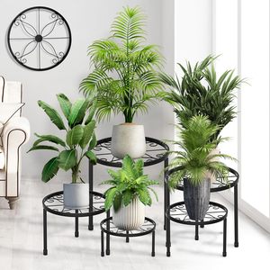 Paquete de 5 soportes de metal <span class=keywords><strong>para</strong></span> plantas <span class=keywords><strong>para</strong></span> interiores exteriores, soporte <span class=keywords><strong>para</strong></span> <span class=keywords><strong>macetas</strong></span> de hierro antioxidante, estante <span class=keywords><strong>para</strong></span> <span class=keywords><strong>macetas</strong></span> resistente - Product Image 1