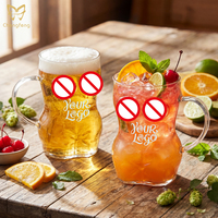 Chopes à bière en forme de corps sexy de 650 ml, gobelets réutilisables pour beer pong, verres à bière pour fournitures de fête