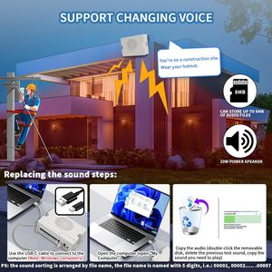 Anunciador de voz industrial Y5610, multidisparador de Control de nivel alto/bajo para conmutación de entrada, bocinas para exteriores, sirenas para alarma escolar - Product Image 2