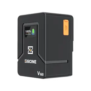 Zgcine ZG-V160 v-mount סוללה pd USB-C 100w תשלום D-TAP bp USB-C/-פלט עבור bmpcc 4/6k pro zcone eos r5c fx3