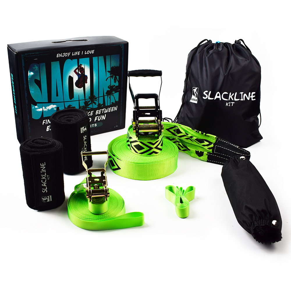 50mm * 25m Polyester dokuma yürüyüş hattı/Slackline