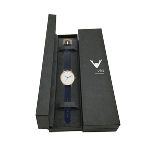 Luxury black cardboard custom printing watch gift box packaging paper watch boxes