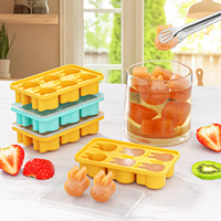 Moule à glaçons 6 cavités en silicone de qualité alimentaire, motif lapin mignon, anti-odeur, compatible four, capacité <1L