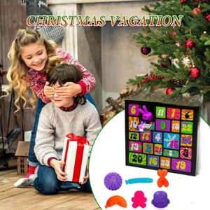 Caja Sorpresa de Adviento de Navidad 2024 de Alta Calidad con 24 Días de <span class=keywords><strong>Cuenta</strong></span> Regresiva, Mini Juguetes Antiestrés, Regalo Divertido para Niños en las Fiestas - Product Image 2