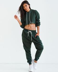 กางเกงวอร์มผู้หญิงพิมพ์ลายตัวอักษร,โลโก้แบบกำหนดเองเฮฟวี่เวทกางเกงรัดรูป2ชิ้น - Product Image 2