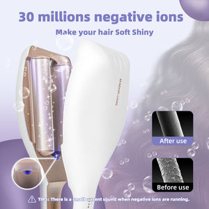 2023 nuevo producto <span class=keywords><strong>sirena</strong></span> máquina <span class=keywords><strong>rizadora</strong></span> <span class=keywords><strong>de</strong></span> pelo iónica 3 barril playa profunda olas rizador varita eléctrica LCD cerámica 3 ajuste <span class=keywords><strong>de</strong></span> tiempo - Product Image 5