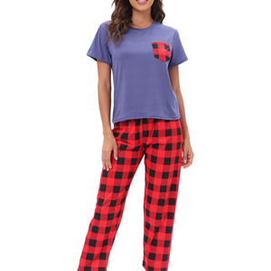 Ropa de mujer Pijamas Estampado de leopardo Tie-Dye Ropa de dormir Ropa de salón Pijamas Conjunto de pantalones de manga corta de dos piezas - Product Image 4