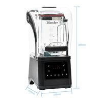 Fabriek Oem/Odm Commerciële Fruitijs Smoothie Multifunctionele Touchpad Stille Blender Met Geluidshoes