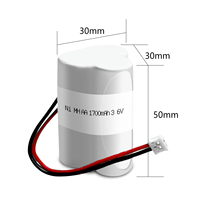 Baterai Pengganti Lampu Darurat Segitiga NiMH JINTION 3.6V 1700mAh untuk Mackwell B958