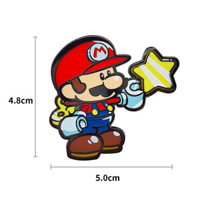 เข็มกลัดโลหะเคลือบเงาคุณภาพสูง 4 สี ขนาด 4-5 ซม. ลายเกมมารู ใช้เป็นของขวัญ - Product Image 2