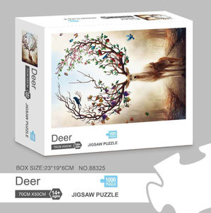 <span class=keywords><strong>Puzzle</strong></span> éducatif de dessin animé, 1000 pièces, imprimé en couleur, 70x50cm, carton gris pour adultes - Product Image 5