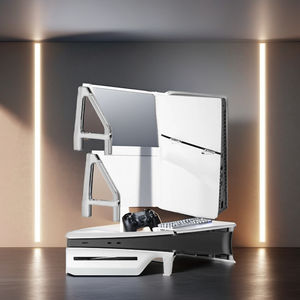 Soporte Horizontal de PVC con Cable para Unidad Óptica Delgada, Base de Escritorio <span class=keywords><strong>Mini</strong></span> para <span class=keywords><strong>5</strong></span> Consolas de Juegos - Product Image 4